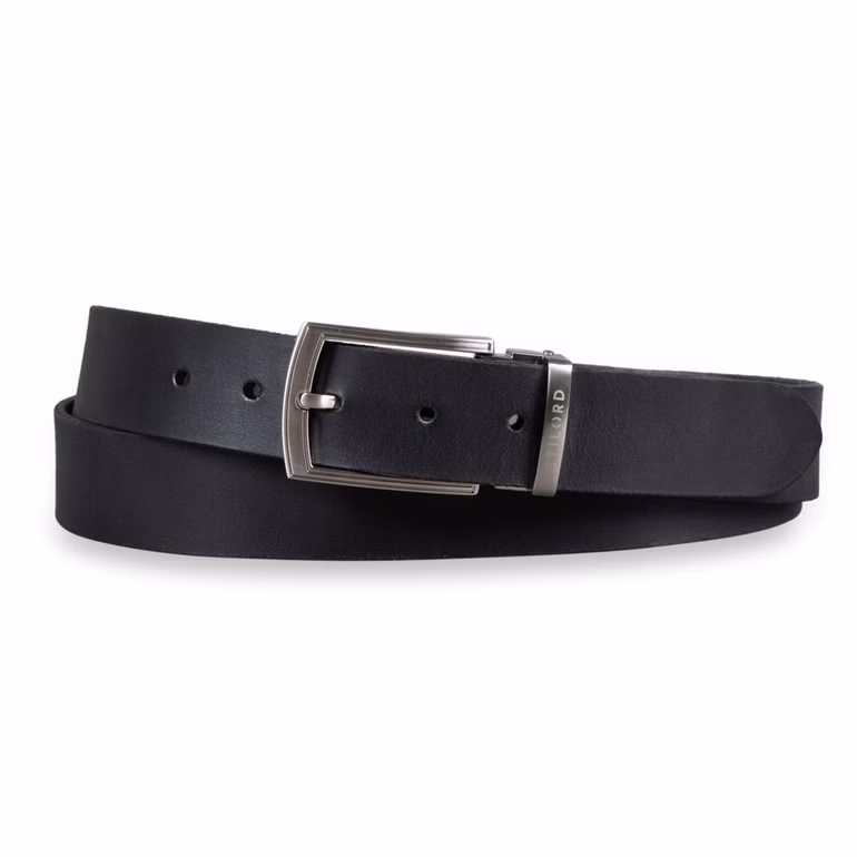 Cintura Uomo Nera in Pelle Vera