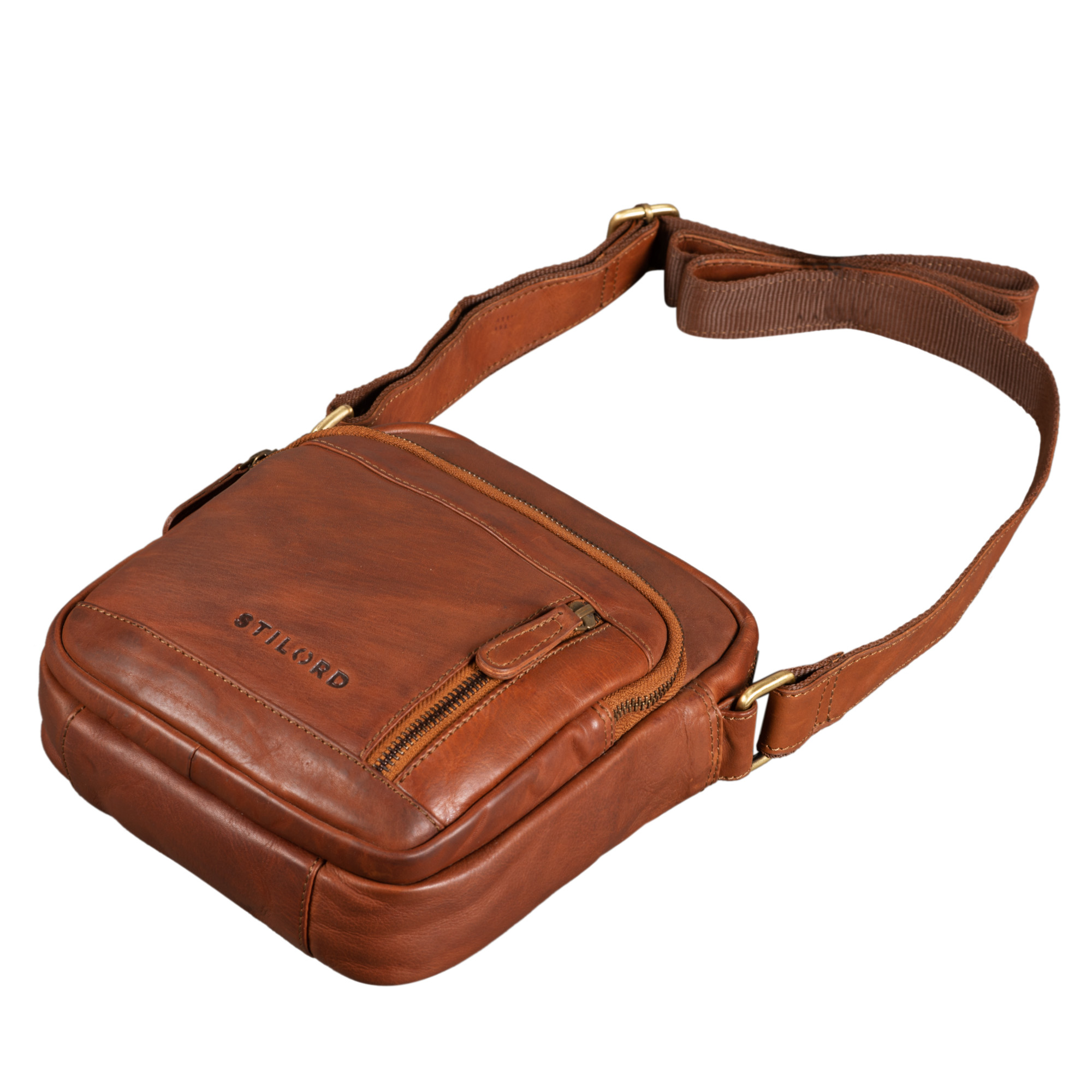 Borsello STILORD 'Zac' In Vera Pelle Stile Vintage Per Moto E Viaggi