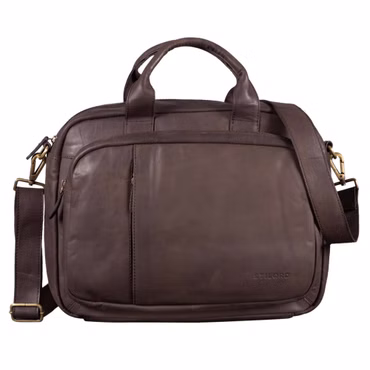 "Madrid" Borsa Business Vintage in Pelle Grande