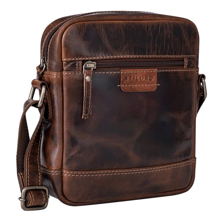 “Brian” Borsa Uomo Piccola in Pelle 