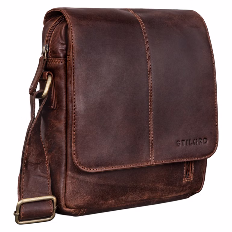  “Matt” Borsello in Pelle da Uomo Messenger bag 