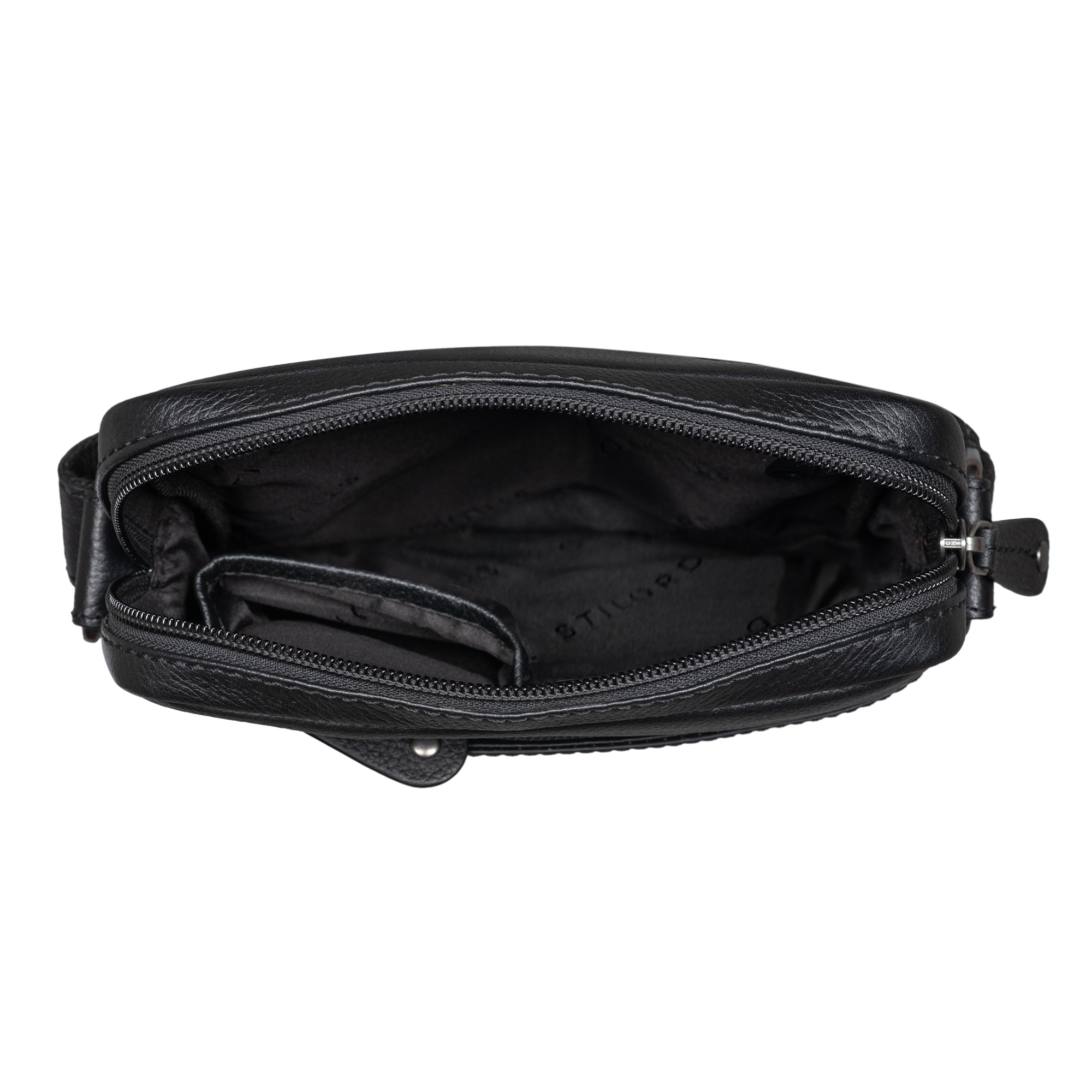 Portafoglio uomo piccolo in pelle Mandarina Duck Dual UDP07 Nero - Emporio Cattani