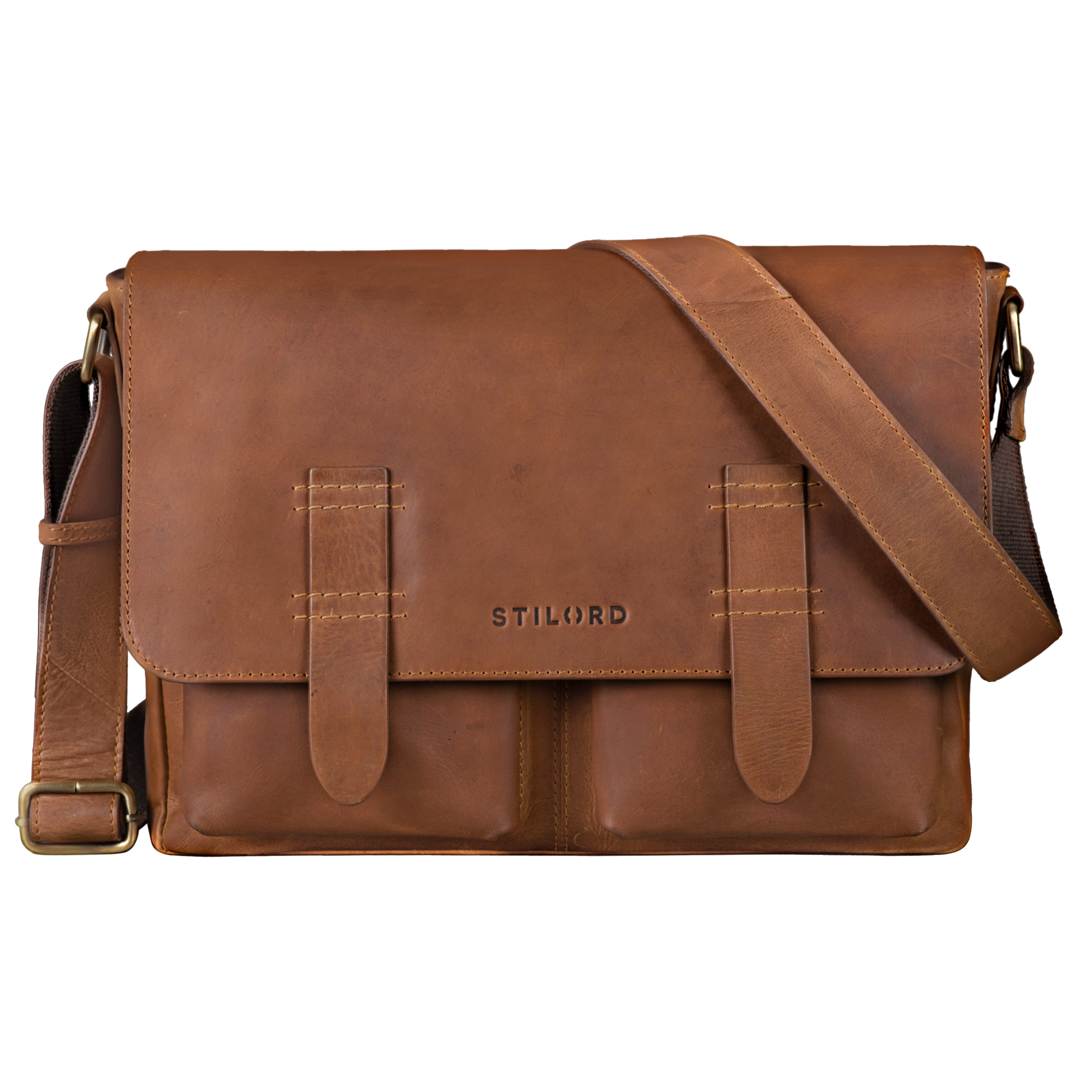 Borsa A Tracolla Z65 In Vera Pelle Italiana – Set Con Borsa Principale 25x15 Cm E Piccola Tasca Portafoglio, Cinghie Intercambiabili (lunga E Corta), Made In Italy, Pelle Bovina E Suina, Nera