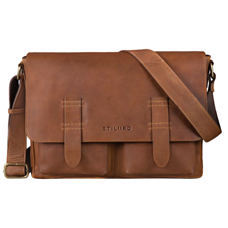 "Russell" Borsa Messenger a Tracolla in Pelle