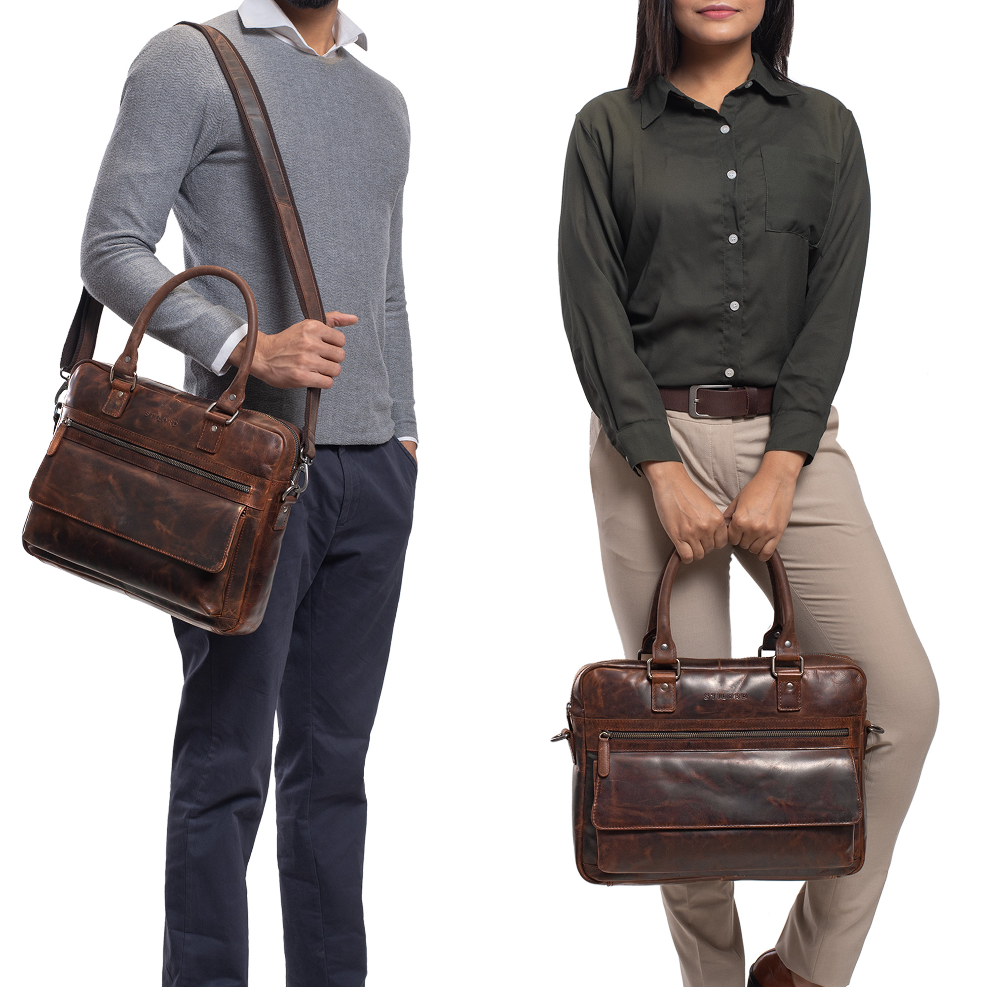 EVAN: borsa / cartella lavoro / ufficio donna e uomo, in cuoio