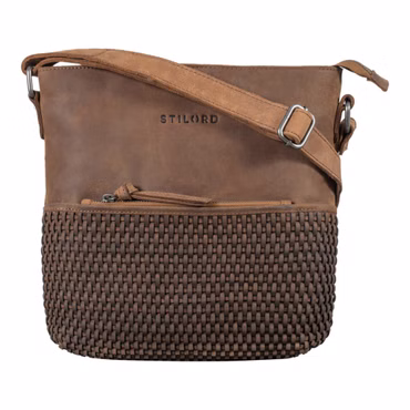 "Liz" Donna Borsa in Pelle Intrecciata