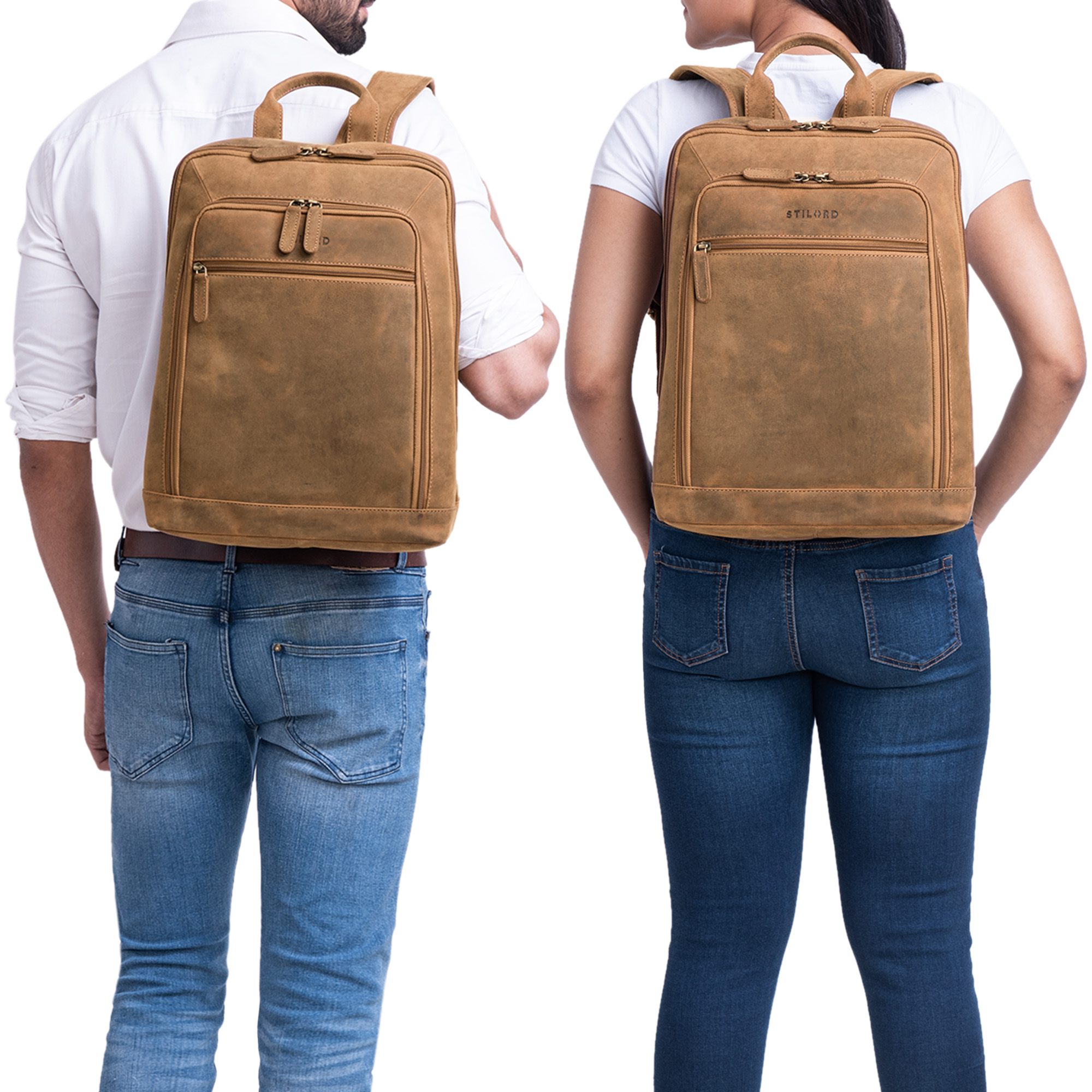 marrone Colore:florida STILORD /'Watson/' Zaino Laptop 15,6 Pollici Pelle Backpack Business Uomo Vintage Zaini per MacBook DIN A4 Daypack per Ufficio Zainetto Grande in Vera Pelle