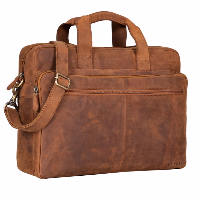 “Thompson” Borsa Portadocumenti Pelle Grande 