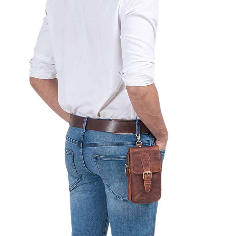 Marsupio Vintage In Pelle Steampunk - Custodia Porta Cellulare Da Cintura, Borse Tasca Per Escursionismo E Fiere Medievali