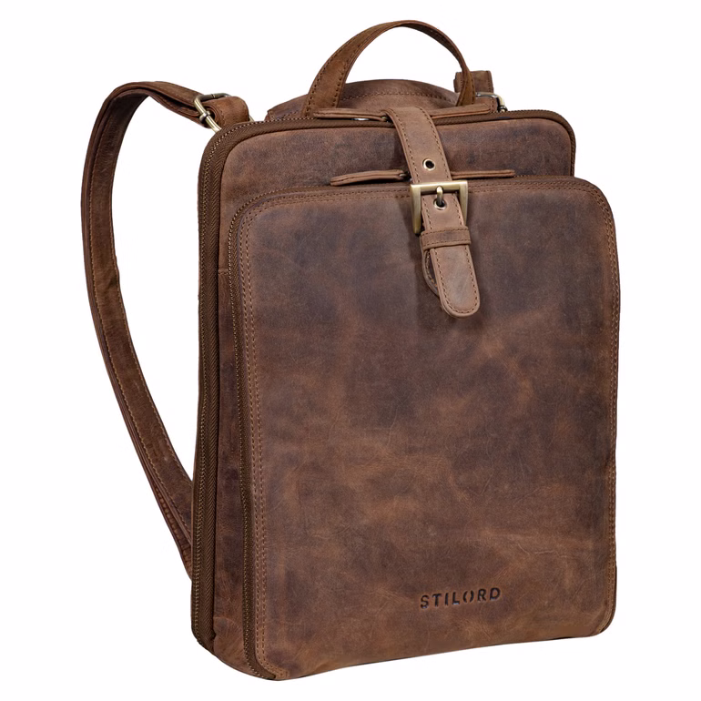 “Vienna” Borsa Zaino Vera Pelle