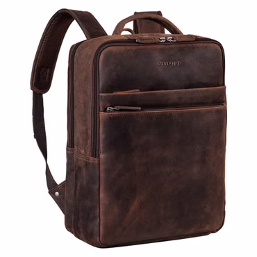 "Brooklyn" Zaino Porta PC 15,6 Pollici Grande Pelle