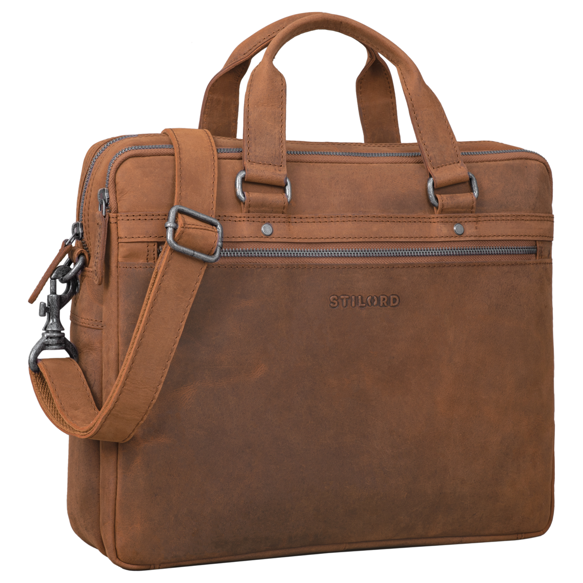 Borsa Lavoro Pelle Nera Borsa Portadocumenti In Vera Pelle Per Uomo - Tracolla Business Con Scomparto Laptop Portadocumenti Business Tracolla