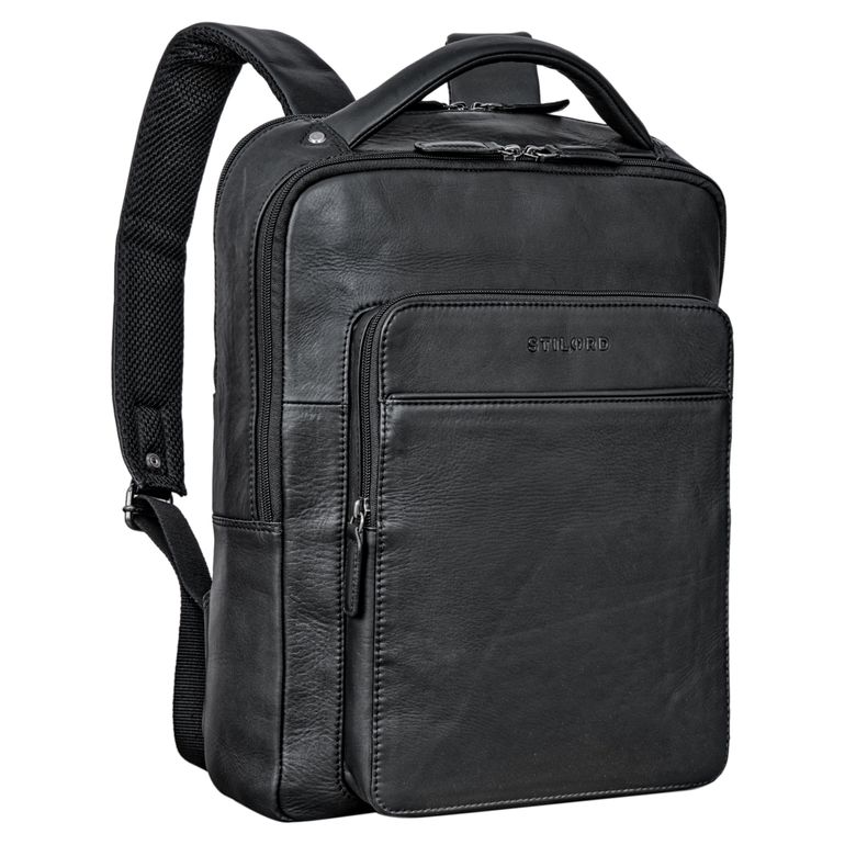 "Nicky" Laptop Backpack in pelle grande donna uomo