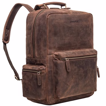 "Isa" Zaino per insegnanti in pelle grande e vintage