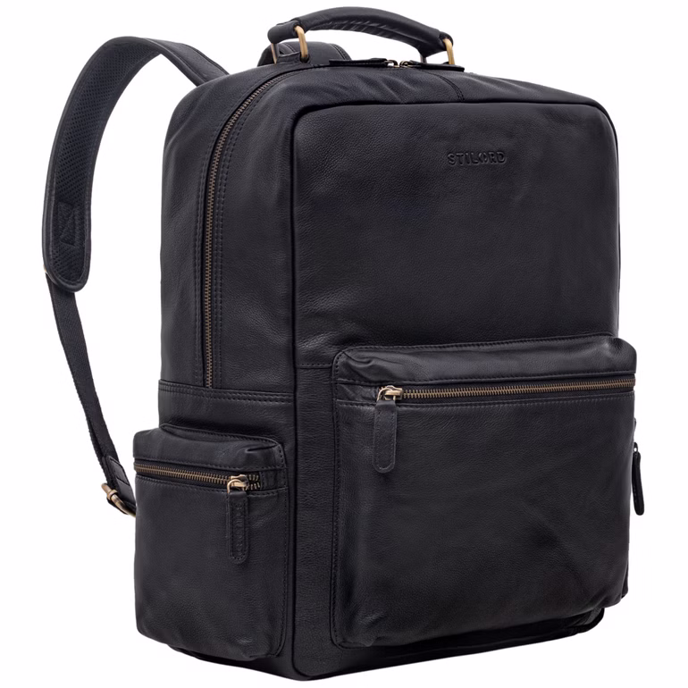 "Isa" Zaino per insegnanti in pelle grande e vintage