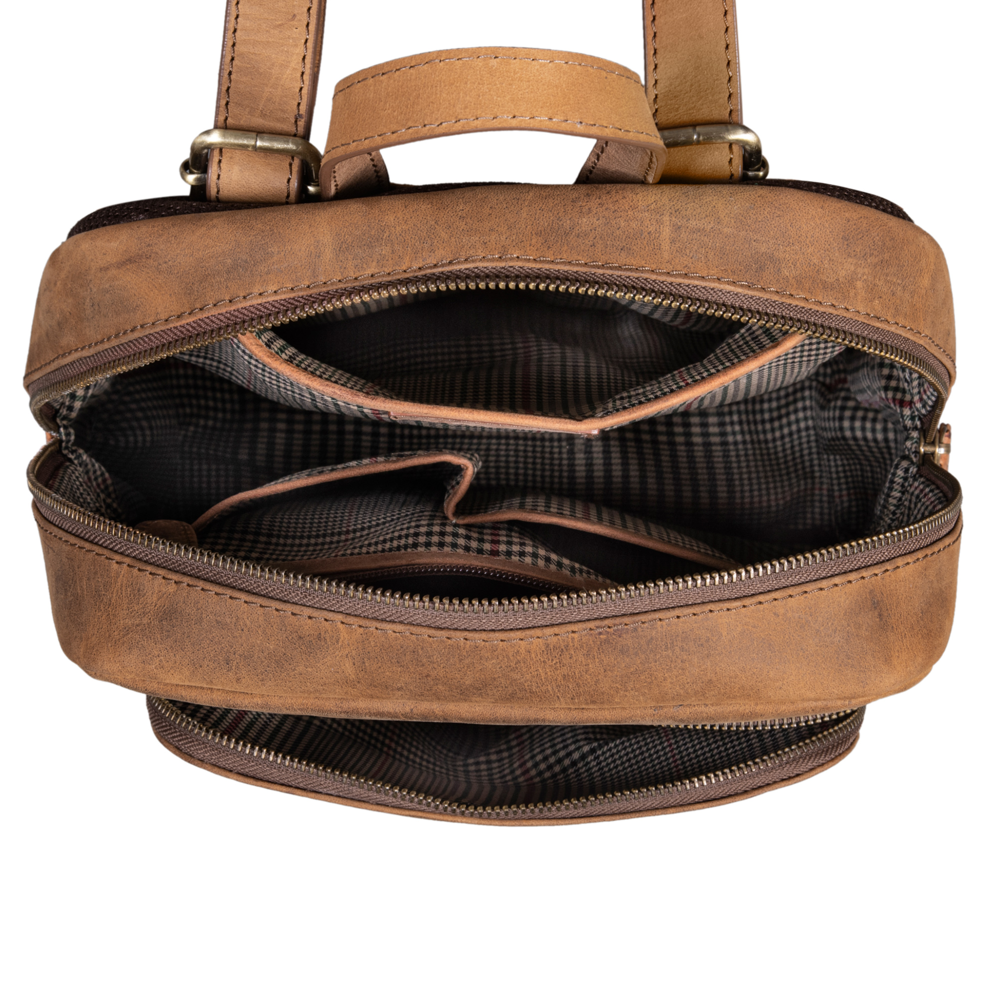 Zaino Uomo SONARIN In PU Vintage – Impermeabile, Porta PC 15,6 Pollici, Tante Tasche, Perfetto Per Lavoro E Viaggi