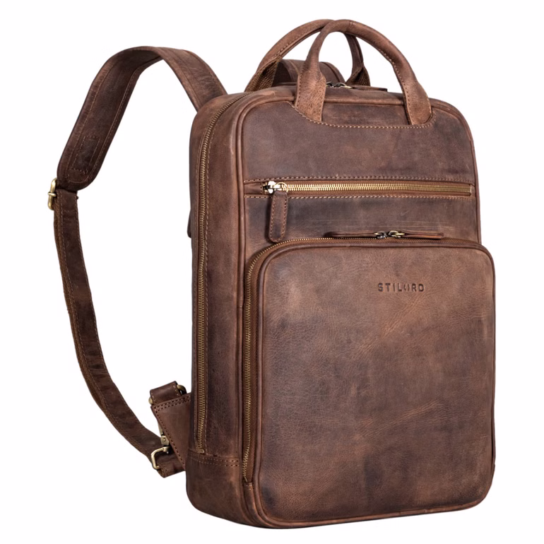 "Nova" Zaino pelle scomparto notebook 13,3