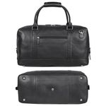 Borsone Da Viaggio In Vera Pelle 'Viator' - 50x30x18cm, Tracolla Regolabile, Per Weekend E Sport | Stile Vintage Uomo/Donna - Foto 9