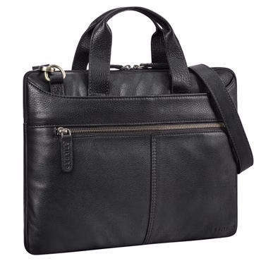 "Ross" Vintage Borsa a Tracolla in Vera Pelle per Laptop 14 Pollici "Ross" Vintage Borsa a Tracolla in Vera Pelle per Laptop 14 Pollici