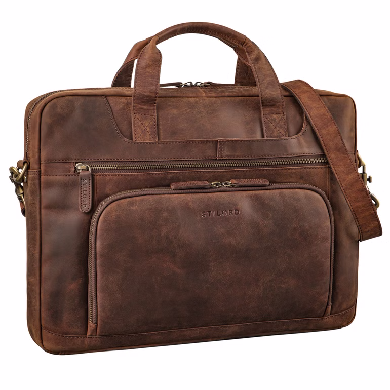 "Cyrus" Borsa PC 17 Pollici Uomo Pelle Grande