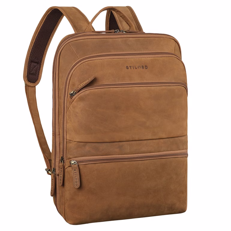"Giuseppe" Stretto Zaino Porta PC Pelle