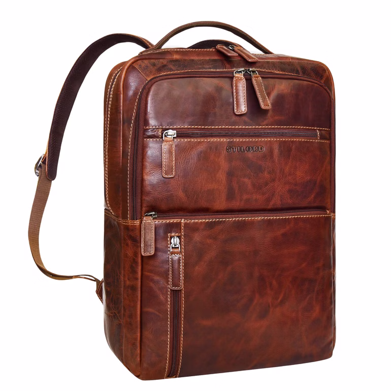  "Brad" Zaino in Pelle per Computer Portatile da 15,6 pollici