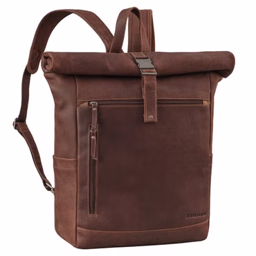 "Lutz" Grande Zaino Rolltop Pelle