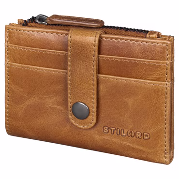 "Caro" Porta Carte Donna Vera Pelle Piccolo Elegante con Blocco RFID
