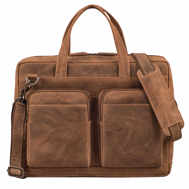 "Erwin" Borsa Porta PC 16 Pollici Pelle Donna Uomo