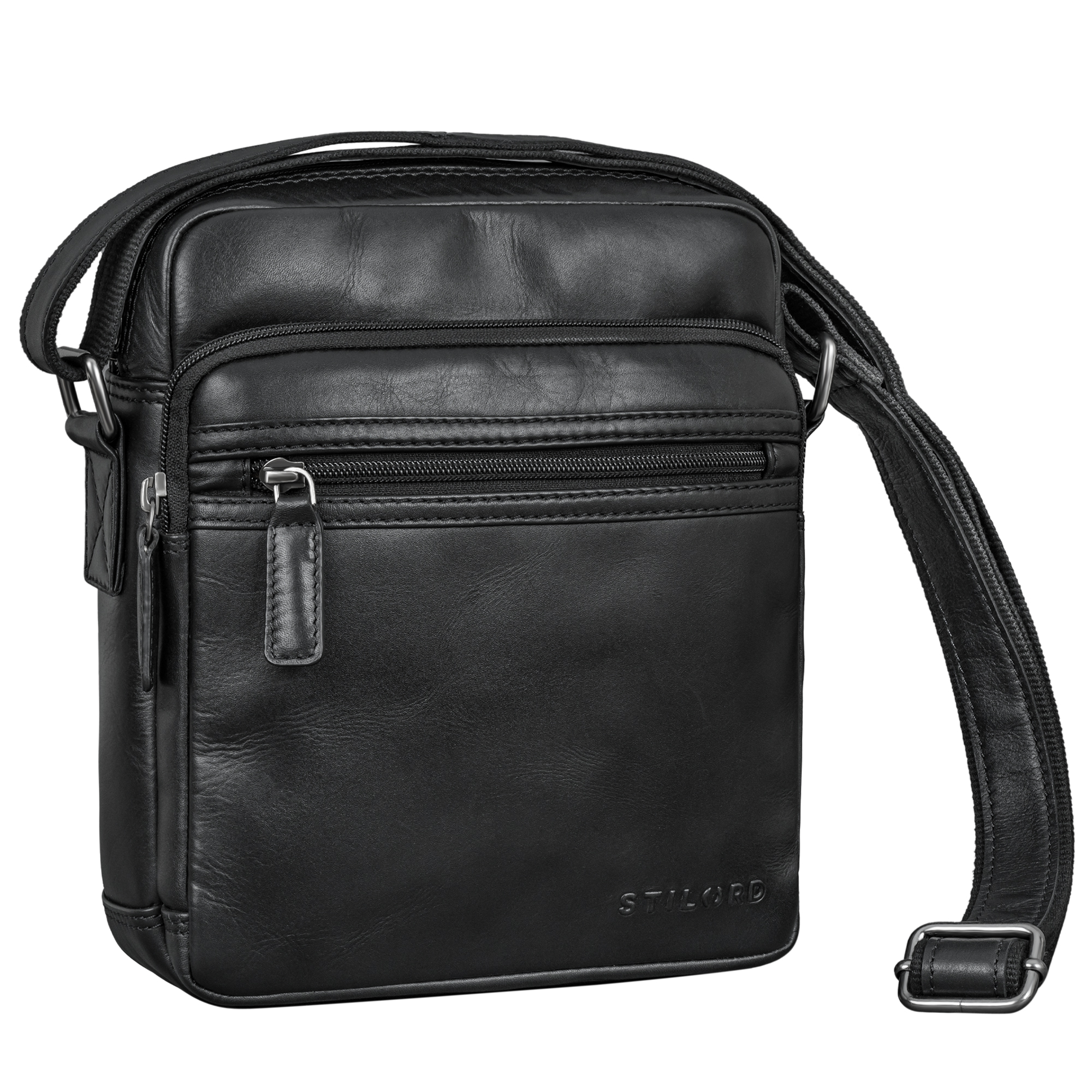Borsa A Tracolla MILO Unisex 20x16x4.5 Cm - Impermeabile In RPET Con Scomparto Cellulare, Per Ufficio E Viaggi - Colori: Nero, Grigio, Oliva, Cachi