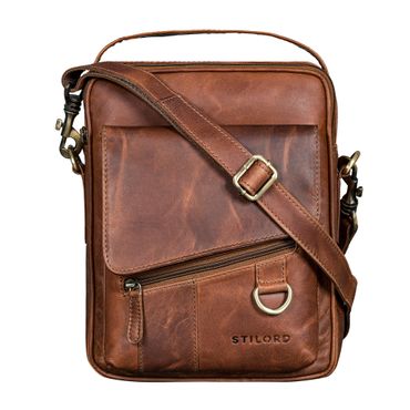 STILORD Lior Elegante Borsa Tracolla Donna Piccola Borsello Uomo Pelle Vera - Borsetta per tablet 8-8,7 pollici - Borsellino Crossbody per Viaggi e Vita Quotidiana Colore:cognac marrone scuro STILORD Lior Elegante Borsa Tracolla Donna Piccola Borsello Uomo Pelle Vera - Borsetta per tablet 8-8,7 pollici - Borsellino Crossbody per Viaggi e Vita Quotidiana Colore:cognac marrone scuro