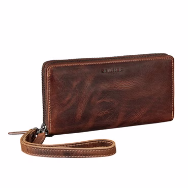 "Poppy" Borsellino in Pelle 3-in-1 Borsetta porta Cellulare Pochette Donna