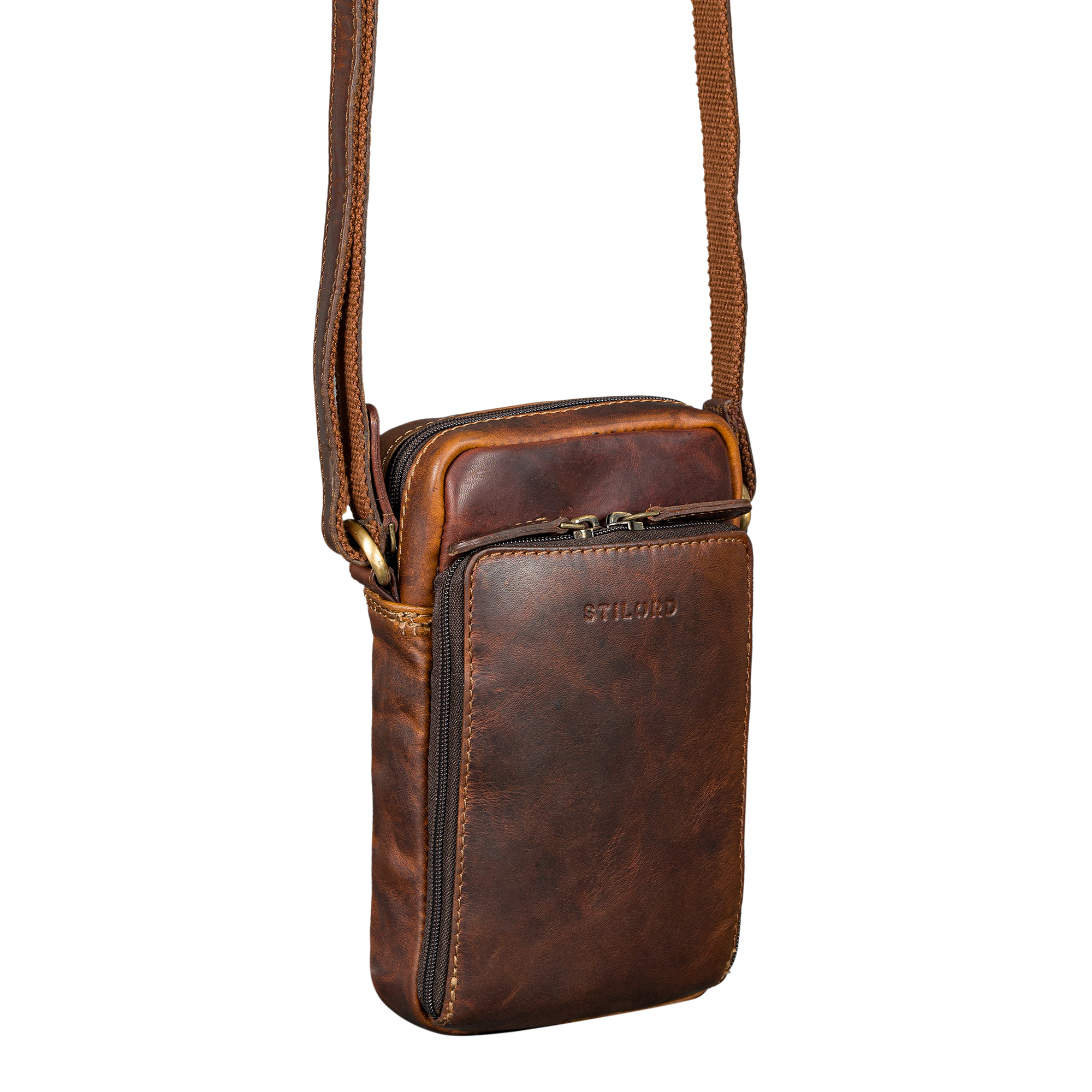 Borsello Uomo Tracolla Pelle STILORD 'Luigi' Piccolo Piccola Borsa