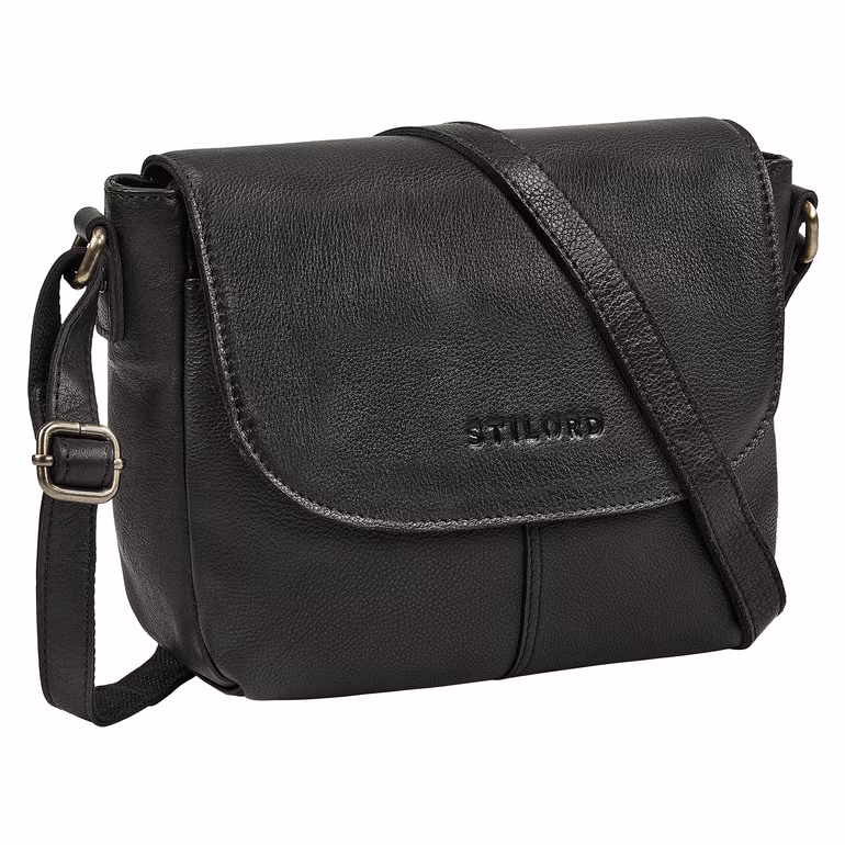 "Elowen" Borsa di Pelle Vera per Donne con Cerniera e Tracolla Regolabile