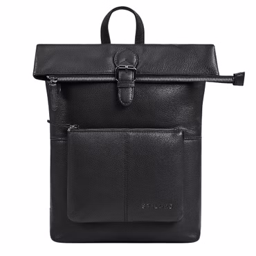 "Niagara" Zaino Rolltop Donna in Pelle per Laptop 13,6 Pollici e Documenti DIN A4 "Niagara" Zaino Rolltop Donna in Pelle per Laptop 13,6 Pollici e Documenti DIN A4