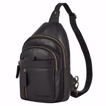 "Montego" 2-In-1 Zaino Monospalla Uomo in Pelle Vera