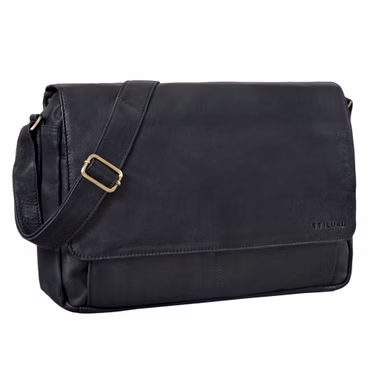 "Como" Messenger Bag Uomo Pelle Vintage con Scomparto Laptop 15,6 Pollici