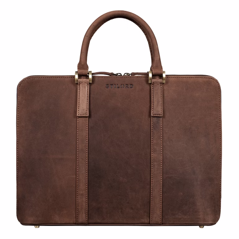 "Leonora" Elegante Borsa da Lavoro Donna in Pelle Valigetta Portadocumenti A4