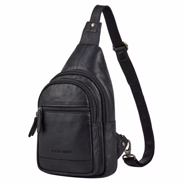"Torino" Zaino Monospalla Uomo Pelle Crossbody Bag per tablet 8,3 Pollici