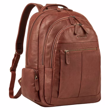 "Alaric" Capiente Zaino Porta PC 17 Pollici Uomo in Pelle