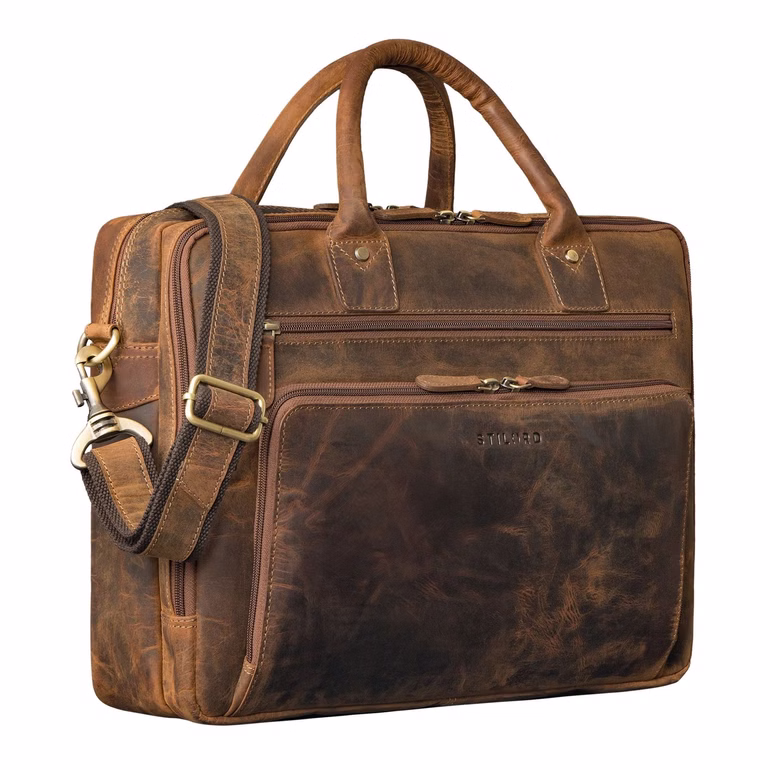 "Dylan" Borsa Ventiquattrore Uomo Pelle Grande Portatile per 16 Pollici & A4