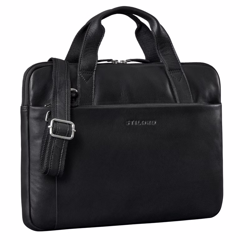 "Cornelius" Borsa Vintage Sottile Porta PC 15-16 Pollici Pelle Uomo