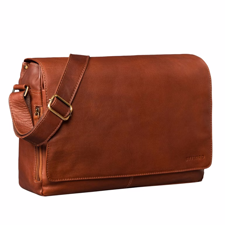 "Reinhold"  Borsa Porta Pc Pelle Vintage per 15,6-16 Pollici 