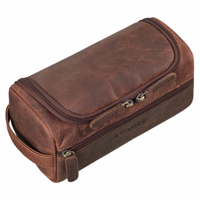 Seconda Opzione "Rowan" Beauty Case da Appendere Pelle