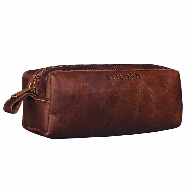 "Linus" Astuccio in pelle grande