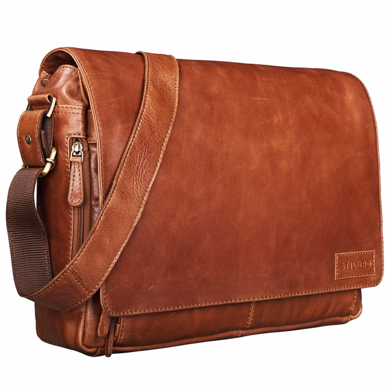 "Rick" Borsa Vintage a tracolla in pelle