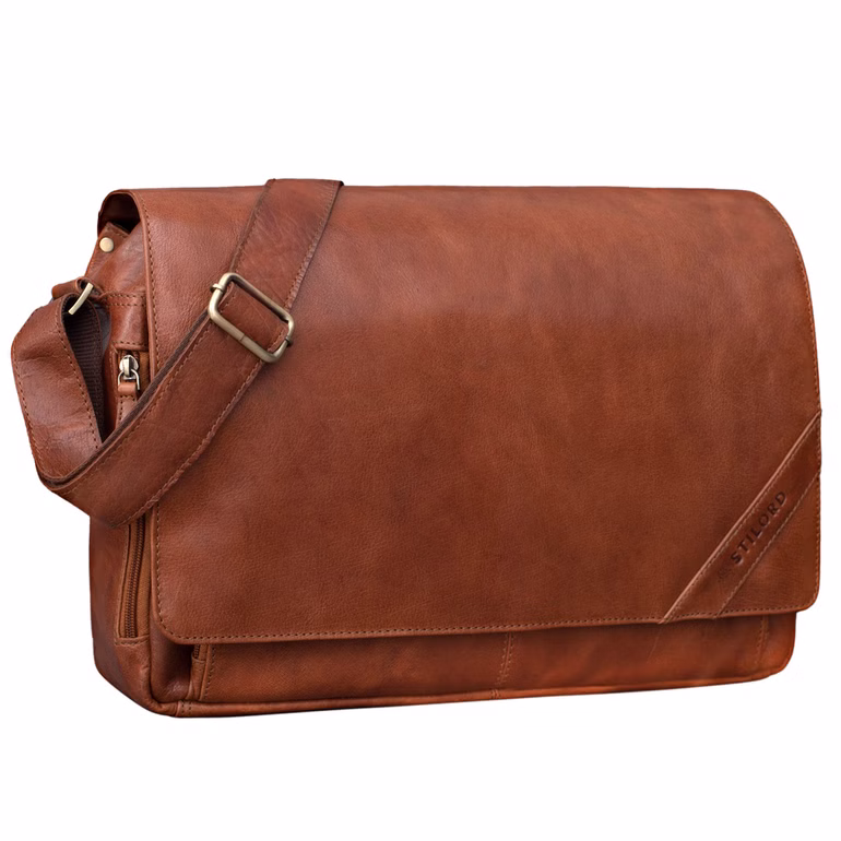 "Nick" Borsa messenger uomo donna in pelle