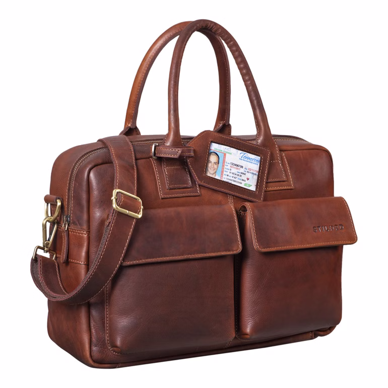 "Carlo" Borsa da Ufficio in vera pelle