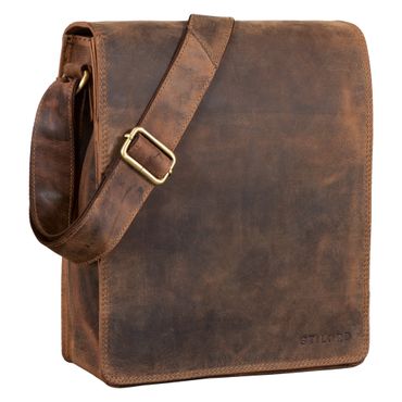 STILORD 'Harry' Borsello Uomo Tracolla in Pelle Borsa Messenger