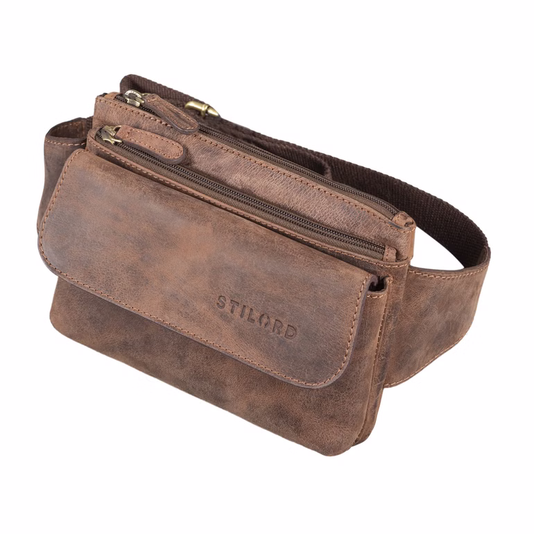 “Atlanta” Marsupio Vintage Grande in Pelle